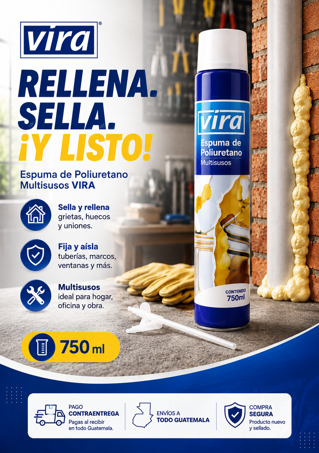 ESPUMA POLIURETANO VIRA