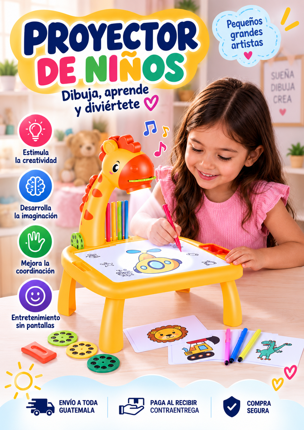 Proyector para Niños Amarillo