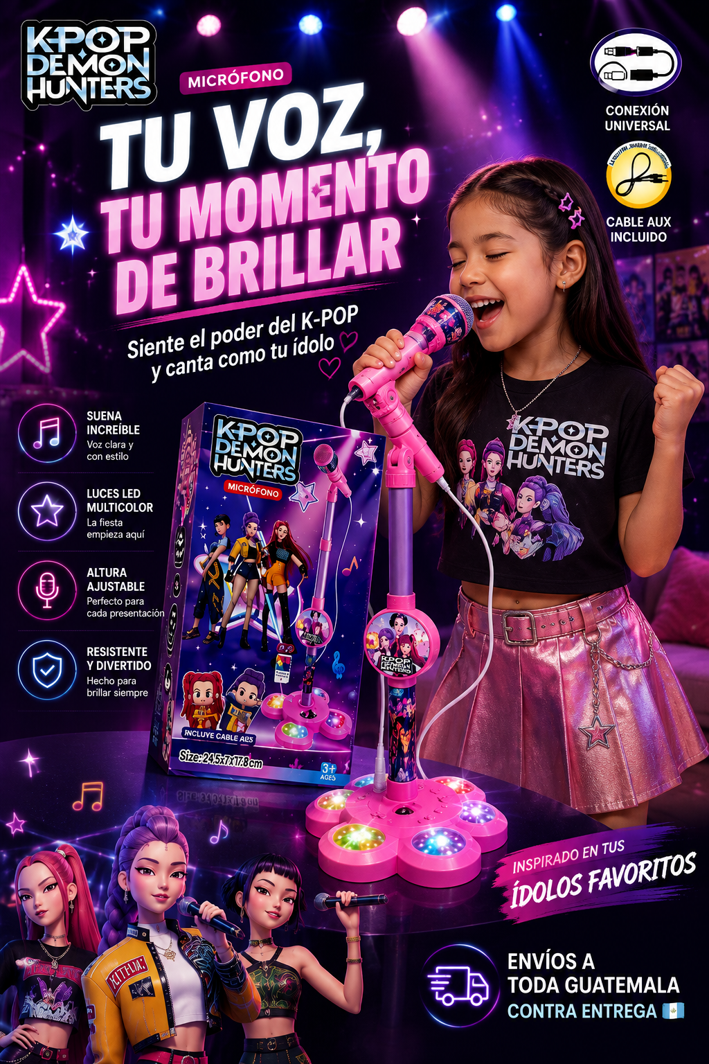MICROFONO KARAOKE K-POP DEMON HUNTERS